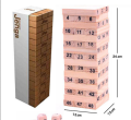 Knowri Jenga Game Wooden Blocks Toppling Tower Real Jenga-Stacking and Tumbling Jenga Game.