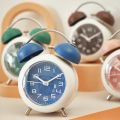 4-Inch Twin Bell Alarm Clock Metal Frame Silent Non-Ticking Quartz Table Clock Round Home Decor Pointer Clocks with Backlight. 