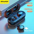 Awei T13 Pro Fone Bluetooth Earphones Wireless Earbuds Bass In-Ear TWS Headphone With Mic HiFi Stereo Gaming Headset Earphone. 