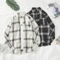 Spring and Summer Long Sleeves Striped Shirt Korean Style Loose Men's Shirt Trendy Teenagers Thin Student Couple Coat12. 
