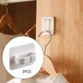 2Pcs Self Adhesive Hooks Home Improvement Decorative Shower Door for Hanging. 