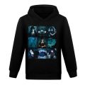 Kids Wednesday Addams Family Cosplay Costume 2023 Addams Baby Girls Sweatshirts Fashion Boys Pullover Hoodie Children Clothes.
