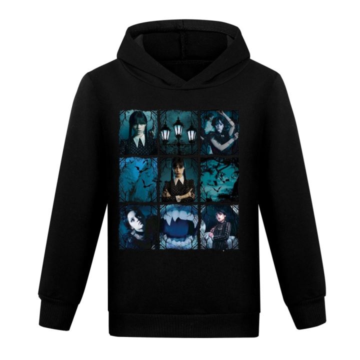 Kids%20Wednesday%20Addams%20Family%20Cosplay%20Costume%202023%20Addams%20Baby%20Girls%20Sweatshirts%20Fashion%20Boys%20Pullover%20Hoodie%20Children%20Clothes%20-%20Image%205