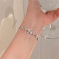 New Bracelet Sweet INS Love Heart Hollow Heart Bow Bracelet Jewelry for Daily wear Party accessory Gift for her Fashion enthusiasts Jewelry collection.