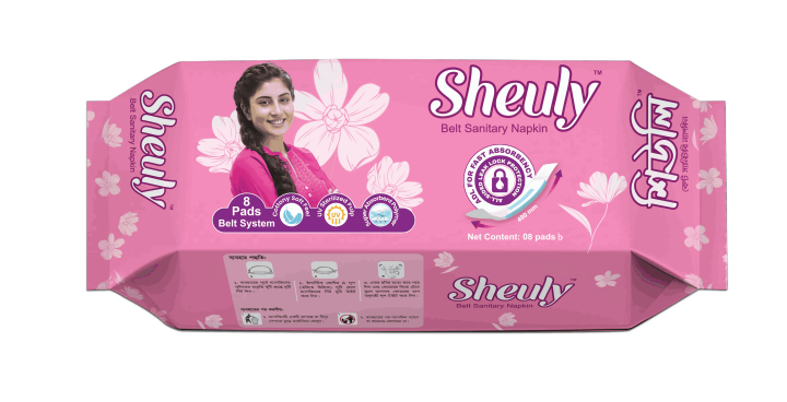 Sheuly Sanitary Napkin - Belt System (8 Pads) - pad