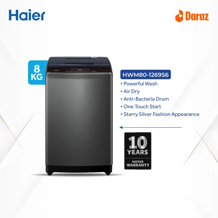 Haier%208%20KG%20Top%20Loading%20Washing%20Machine/Air%20Dry/Fresh%20Air%20System/Near%20Zero%20Water%20Pressure/NZP%20(HWM80-1269S6)%20with%20Free%20delivery%20&%20Installation**%20-%20Image%202