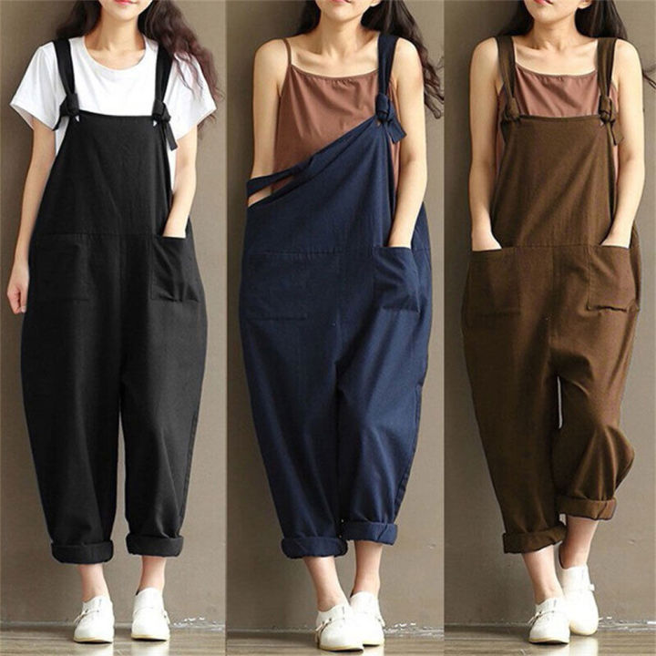 Women's%20Jumpsuit%20%0ADungarees%20Jumpsuit%20%0ABaggy%20Overalls%20%0AHarem%20Trousers%20%0AStrappy%20Jumpsuit%20-%20Image%202