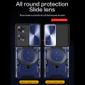 PlusCase for OPPO A60 4G 360° Rotate Ring Stand Full Protection Slide Lens Cover Shockproof Case. 