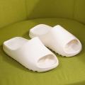 Men's Summer Slides Breathable Cool Beach Slippers Fish Mouth Flip Flops Men Sandals Lightweight Bone We Yzy Plus Size 37-45.