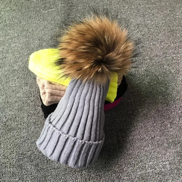 Winter%20Brand%20Female%20Fur%20Pom%20Poms%20hat%20Winter%20Hat%20For%20Women%20Girl%20's%20Hat%20Knitted%20Beanies%20Cap%20Hat%20Thick%20Women%20Skullies%20Beanies%20-%20Image%203