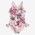 1-5 Yrs Summer Baby Printing Swimsuit for Girls Skinny One-piece Beach Bikini Swimwear Cute Cartoon Kids Swimming Outfits. 