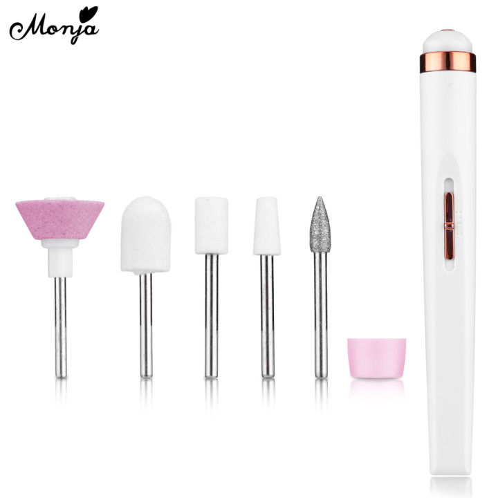 Monja%20Nail%20Art%20Drill%20Machine%20White%20and%20Lightpink%202W%EF%BC%8C%20Rosegold-5W%EF%BC%8CUSB%20Electric%20Acrylic%20False%20Nails%20Tips%20Grinder%20Cuticle%20Softener%20Sanding%20Grit%20Polishing%20Sander%20Bits%20Set%20Manicure%20Pedicure%20Care%20Portable%20Tools%20Devices%20-%20Image%203