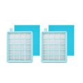 2 Set Hepa Filters for Philips FC8470/FC8471/FC8472/FC8473/FC8474/FC8476,Replacement Vacuum Cleaner Accessories Parts.