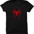 Spider-Man Logo Printed Regular Fit Round Neck T-shirt for Men - T-Shirt For Men - T Shirt For Man - T Shirt For Man - T Shirt - T Sirt. 