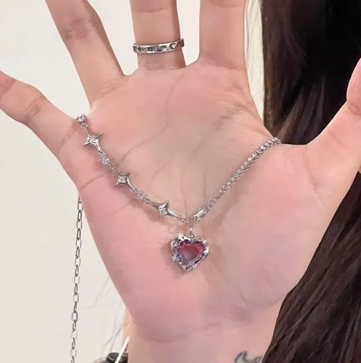 Kpop%20Vintage%20Goth%20%20Heart%20Pendant%20Choker%20Clavicle%20Chain%20Necklace%20for%20Women%20Girl%20Punk%20Grunge%20Collars%20Wedding%20Aesthetic%20Jewelry%20-%20Image%206