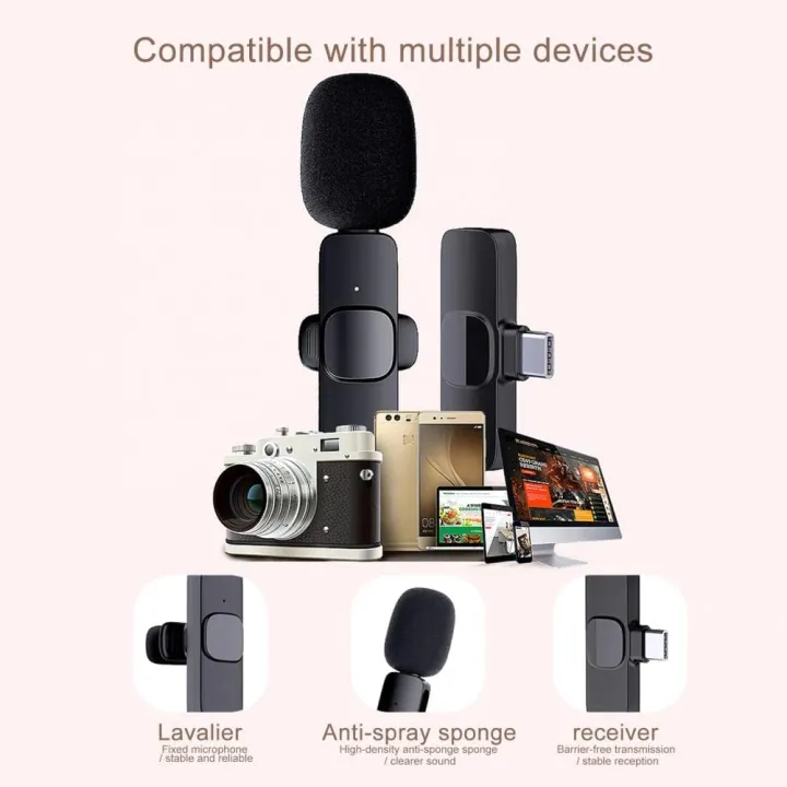 K8%20Wireless%20Microphone%20for%20PC/Phone/Camera%20Live%20Broadcast%20interview%20-%20Image%203