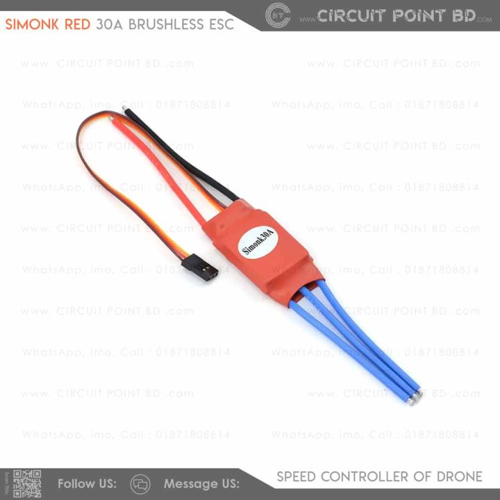 30A%20SimonK%20Red%20ESC%20for%20Brushless%20DC%20Motor%20%E2%80%93%20Electronic%20Speed%20Controller%20for%20Drone,%20Plane,%20RC%20Car%20&%20Multicopter%20(With%20XT-60%20&%20Bullet%20Connector)%20-%20Image%204