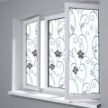 1 Roll Frosted Privacy Floral Pattern Window Film Home Bedroom Bathroom Glass Window Film Stickers No Glue Self Adhesive Sticker. 