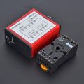 110B Vehicle Detector AC220V Single Channel Inductive Vehicle Loop Detector for Car Parking Lot Access Control. 