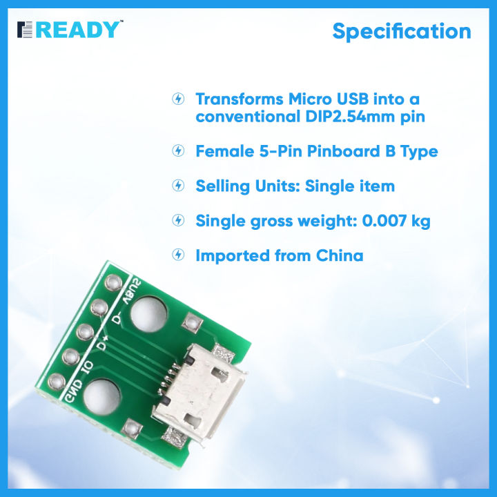 Micro%20USB%20To%20DIP%20Adapter%205pin%20Female%20Connector%20Module%20Board%20Panel%20Female%205-Pin%20Pinboard%20B%20Type%20PCB%202.54%20MM%20-%20Image%203