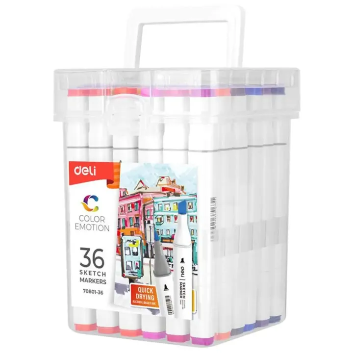 Deli%20E70803-36%20Dual%20Tip%20Alcohol%20Art%20Marker%20Set%20Fine%20and%20Chisel%20Nibs%20-%20Image%202