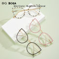 OQ BOGA 5 Colors Unisex Anti Blue Light Radiation Computer Glasses Women Men Eye Protection Fashion Big Cat Eye Frame Eyewear.