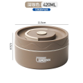 Food Warm Lunch Container,Stainless Steel Thermal Lunch Container Portable Thermal Bento Box Food Container Blue B Easy to Use. 