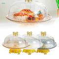 Footed Cake Plate Shaterproof Round Cake Tray for Muffins Cookies Cheesecake. 