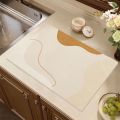Placemat Super Absorbent Dish Drying Mat Diatomaceous Quick Dry Draining Mat Non-slip Drain Pad Kitchen.