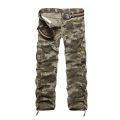 New Brand Cargo Pants Men  Straight Trousers Mens Casual Cotton Multi-Pocket Long Pants CWashed Trouers. 