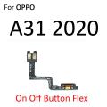 Oppo A93 A92 A91 A33 A31 A5A A9 2020 Power on / off Switch Button Side Volume Up Down Buttons Flex Cable Replacement Parts. 