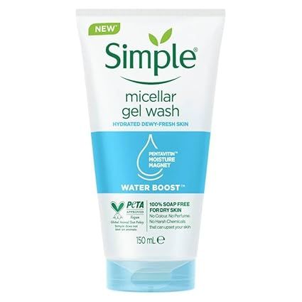 Simple Water Boost Micellar Facial Gel Wash - 150ml
