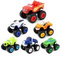 6Pcs A Set Children Cartoon Machines Blaze Model Vehicles Vehicles Toys Monster Truck Racer Figure Kids Game Cars Birthday Gift. 