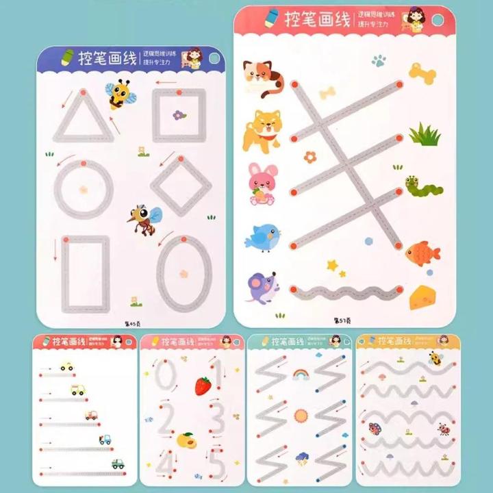 2024%20Magical%20Tracing%20Workbook%20Set%20Children%20Pen%20Control%20Training%20Practice%20Copybook%20for%20Kids%20Early%20Educational%20Draw%20Line%20Card%20Toy%20-%20Image%205