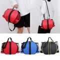Basketball Bag Soccer Ball Shoulder Bags with Two Elastic Side Pockets Two-way Open Ball-Bag Sport Equipment Storage Bag. 