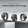Oraimo Watch Pro NT 1.43inch AMOLED AI SmartWatch (OSW-850H)- Black. 