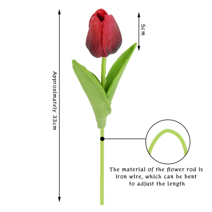 35%20cm%20Tulip%20Flower%20Artificial%20Tulip%20Bouquet%2010/5Pcs%20PE%20foam%20Flower%20for%20wedding%20Ceremony%20Decor%20Home%20Garden%20Bouquet%20Decor%20-%20Image%205