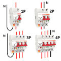 Smart WIFI Circuit Breaker 4P IoT Air Switch Smart Life/tuya Smart APP Control Support Alexa Google Home Professional safety design.