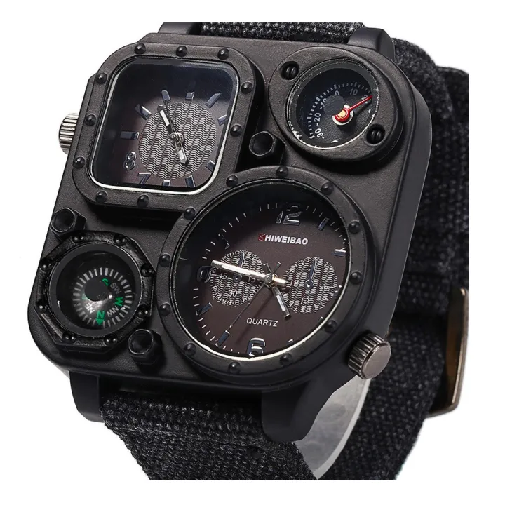 SHIWEIBAO%20Watch%20Men's%20Multi%20Time%20Zone%20Personalized%20dial%20Sports%20denim%20strap%20quartz%20watch%20-%20Image%202