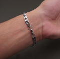 Silver Metal Bracelet For Men. 
