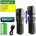 10000 lumens EDC powerful LED flashlight xhp70 3 modes USB rechargeable flash light mini torch lamp flashlights for camping, fish. 