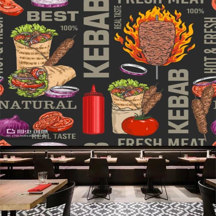 Custom%20Kebab%20Fast-food%20Restaurant%20Background%20Wallpaper%20Industrial%20Decor%20Mural%20Snack%20Bar%20Wall%20Paper%20Papel%20De%20Parede%20Papel%20Tapiz%20-%20Image%205