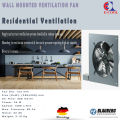 Wall Type Ventilation Fan For Kitchen/Warehouse - Blauberg - Germany - Axis-QA 200 (Dia: 8") Low Noise Wall Mounted Exhaust/Supply Fan. 