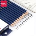 Deli 3Pcs Artist Sketching Graphite Pencils 3H 2H H HB B 2B 3B 4B 5B 6B 7B 8B 9B 10B 12B 14B Pencil Wooden Pencils. 