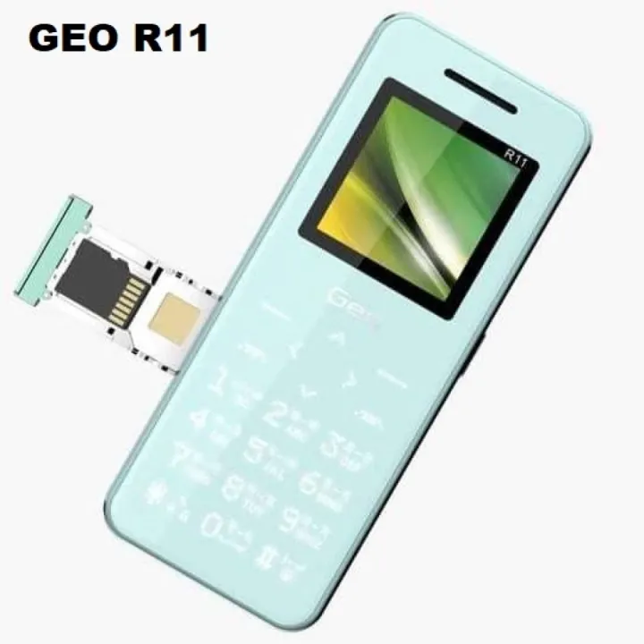Geo R10 Mobile Geo R11 Mini mobil Phone Touch Keypad Blue | Daraz.com.bd
