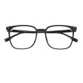 Xiaohongshu black frame myopia glasses women's glasses ins high-value students anti-blue light optical flat frames men's trendy.