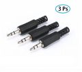 Audio Jack 3.5mm 3 Poles Stereo Male Plug Solder Connector 3 Ps. 