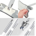 X-Type Flat Floor Microfiber Mop Cloth-Replace Hand-Free Wash Flat Mop,Manual Extrusion Household Floor Mop Pad (Sliver).