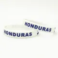 1PC Honduras Country Flag Silicone Wristband White Football Sports Souvenir Silicone Rubber Bracelets Bangles Gifts SH247. 