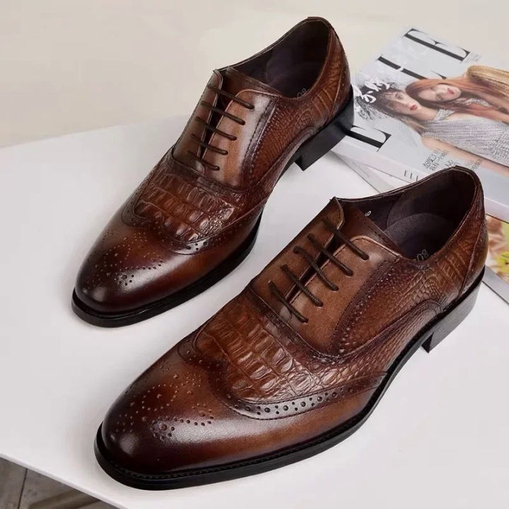 %E3%80%90selevn%20roind%E3%80%91%20Men%20casual%20shoes%20Brock%20Oxford%20retro%20crocodile%20leather%20men%20formal%20spring%20and%20autumn%202022%20new%20's%20for%20-%20Image%203